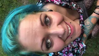 Cinnamon Anarchy Gets Facial In A Cemetery