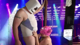 FORTNITE MILF DOES STRIPTEASE as Cuddle Team Leader & SWALLOWS MARSHMELLO!!