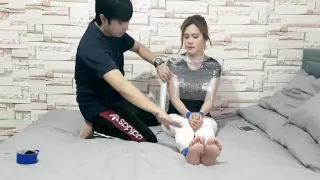 Duct Taped Plus Cling Wrapped Mummy Escape Challenge