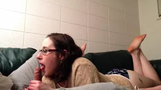 Behind the scenes sucking before fucking pt1