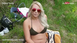 MyDirtyHobby - Busty German hottie caught him spying