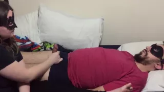 Tied Up Orgasm with new Vibrator