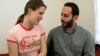 Hairy schoolgirl sucks and fucks her teacher