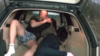 German teen fuck outdoor in car with stranger in public