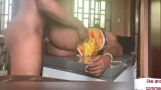 Step Mom Washed The Glass And Fucked With Her Stepson