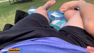 Crazy Handjob People Near! Real Amateur