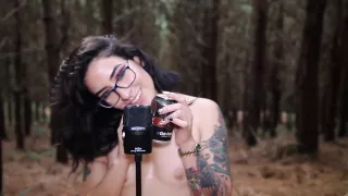 ASMR in the forest Mady's first time