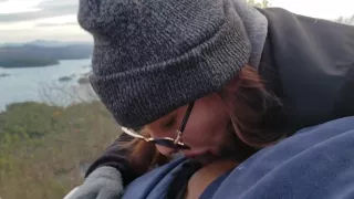 ON TOP OF THE WORLD: Taking His Dick to Heaven with a Blowjob on a Mountain