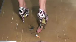cock crushing shoejob