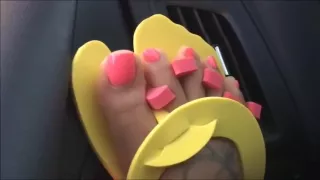 RedBone Pink Toenails