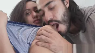 Spicy Latina amateur gags on fat cock for first time on video