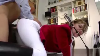 Slutty teen amateur gets creampie