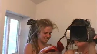 Cute Girls Lick Pussy In The Shower