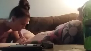 Ex wife blowing and riding