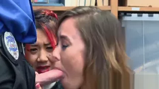 Hot Asian Mom and Daughter Cum Showered After Caught Stealing - Christy Love : Kimberly Chi