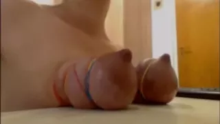 tormenting my own tits to please my master