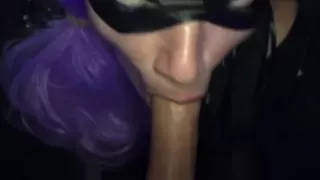 POV Blowjob at Halloween Party