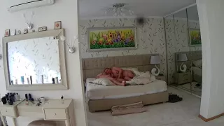 Beautiful Blondie and fat husband