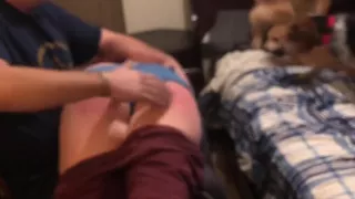 Naughty wife spanked otk