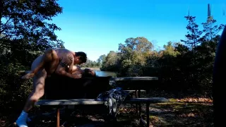 No Nut November ended abruptly fucking this MILF in a public park