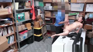 Teen asian shoplifter cum