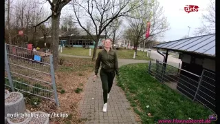 MyDirtyHobby - Adventurous blonde teen risky public creampie