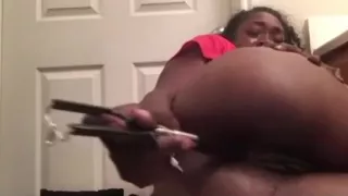 Milf talks football and fucks her pussy