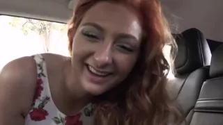 Teen Redhead Fucks Uber Driver POV