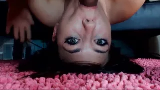 MILF Throat Fuck with Oral Creampie