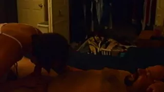 Me and the wife enjoy oral sex before she gets impregnated riding cowgirl