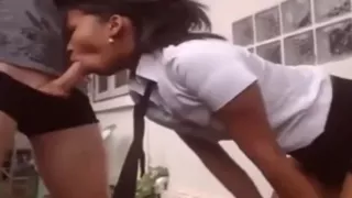 Interracial webcam outdoor