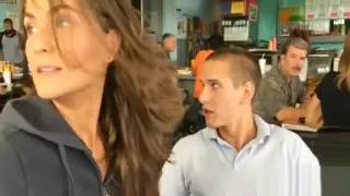 Teen girl rides on big cock