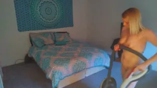 Custom Naked Vacuuming Voyeur