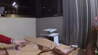 Amateur handjob with CBT