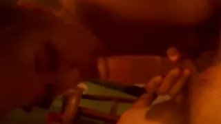 Girlfriend sucking the cum out of me and swallowing