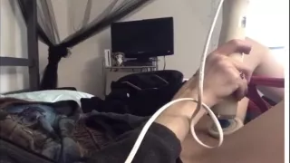 skinny hot teen masturbates, waiting to see her boyfriend again!