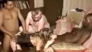 Husband records his wife gangbanged by his friends