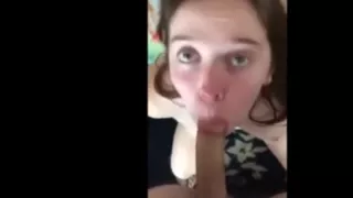 Eager girl sucks fucks and gets facial