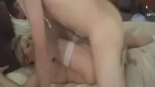 bride in white stockings creamed sloppy seconds missionary