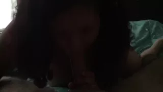 GF give sexy sloppy blowjob
