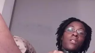 Cute black girl mast.