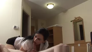 Fully clothed nurse gets fucked by patient