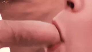 Red Lipstick Best Blowjob Ever Extreme Close Up Lick And Swallow Cum