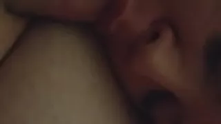 BBW giving husband head