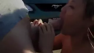 Outdoor Blowjob From Blonde Slut In Public In Hi Def