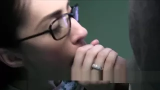 Amateur babe fucks fake agent in public