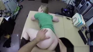 Blonde teen roughly fucked