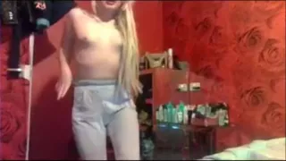 SummerRose UK Chav dancing showing her teen body