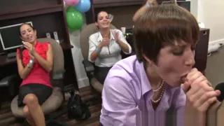 Cfnm slut rides stripper