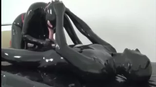 blowjob in full latex